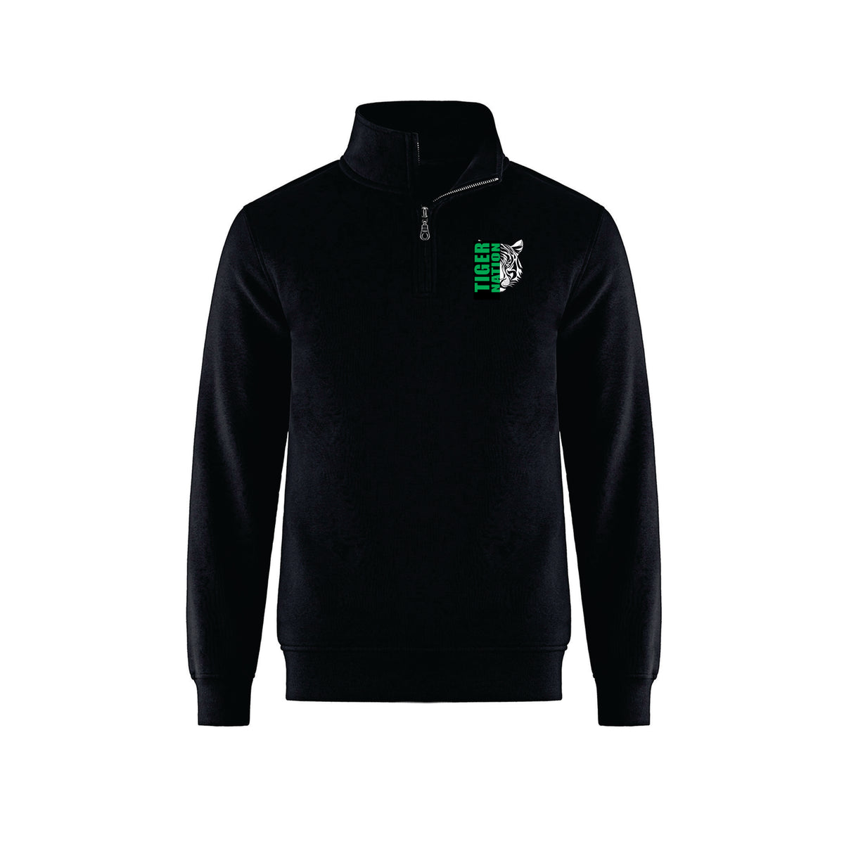 Adult Half Zip Sweatshirt (logo embroidered)