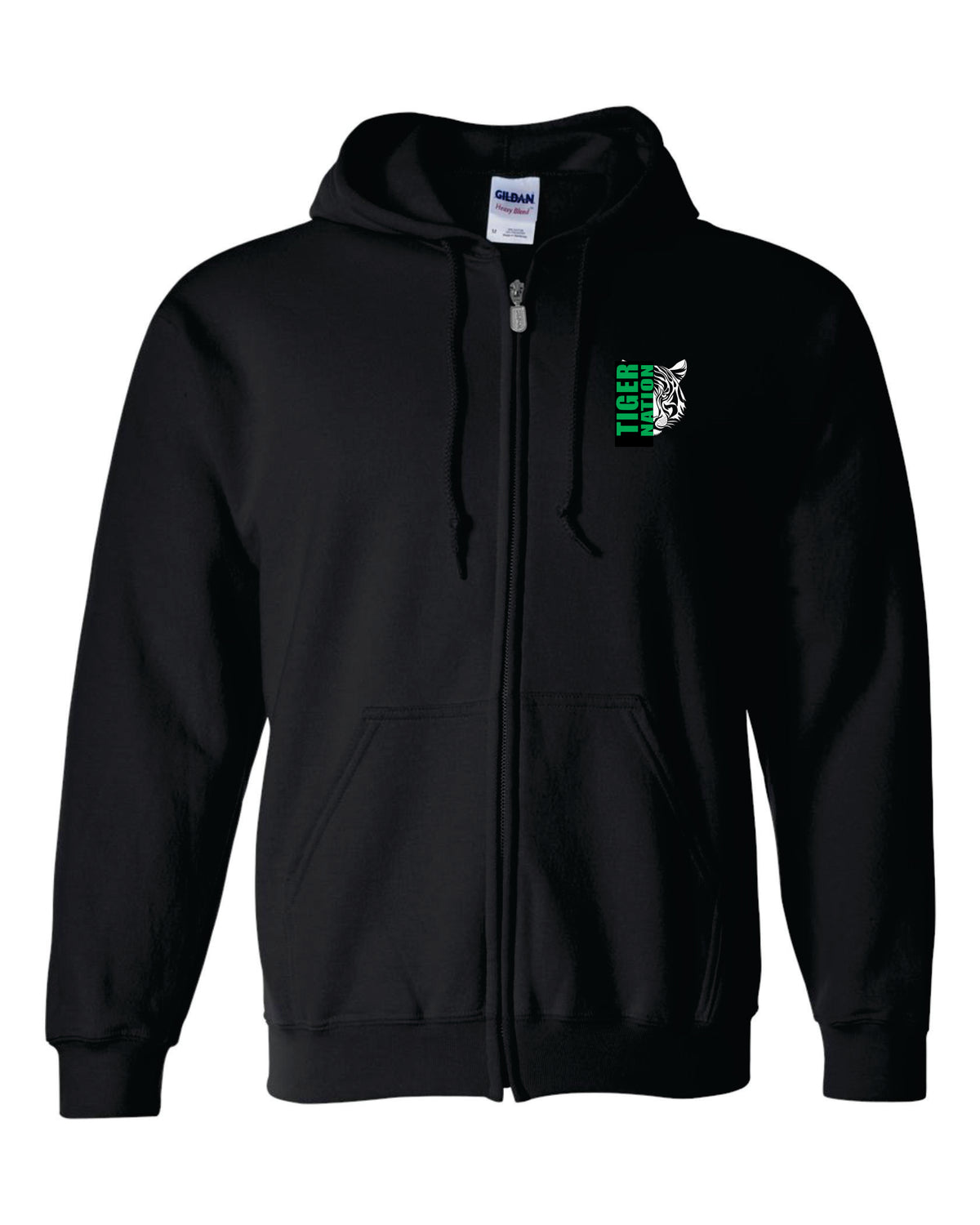Youth Hooded Full Zip Sweatshirt (logo embroidered)