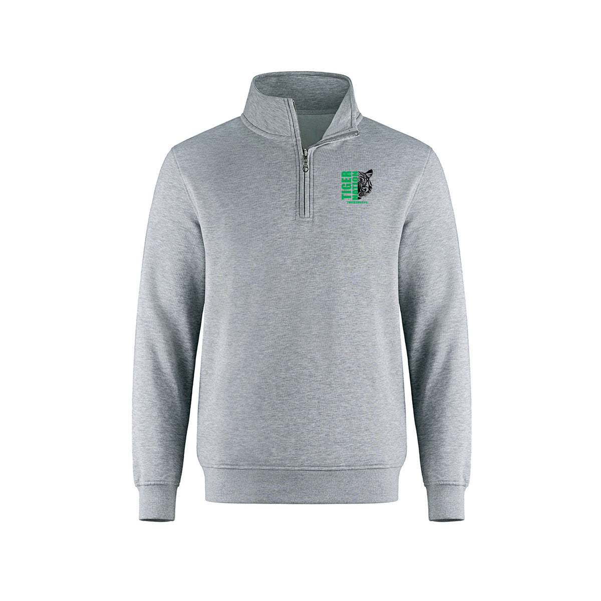 Adult Half Zip Sweatshirt (logo embroidered)